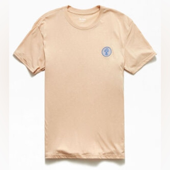 Pacsun PacCares Mushroom embroidered T shirt in tan size medium - Picture 1 of 7
